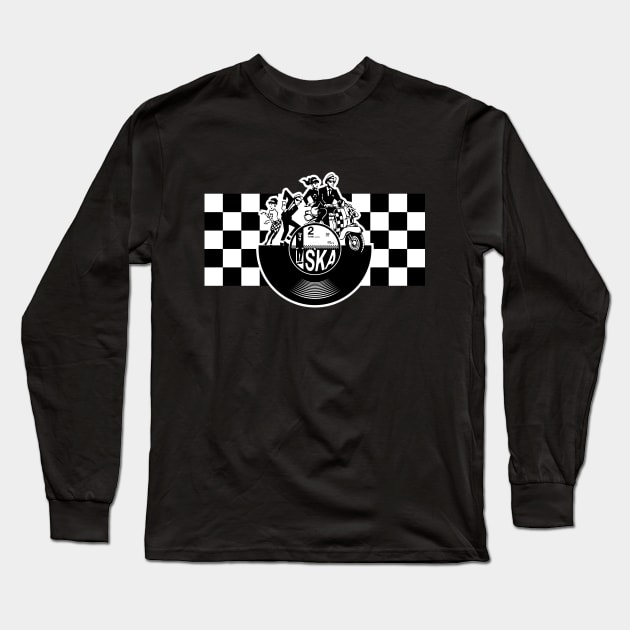 Ska Vinyl Long Sleeve T-Shirt by JustSka